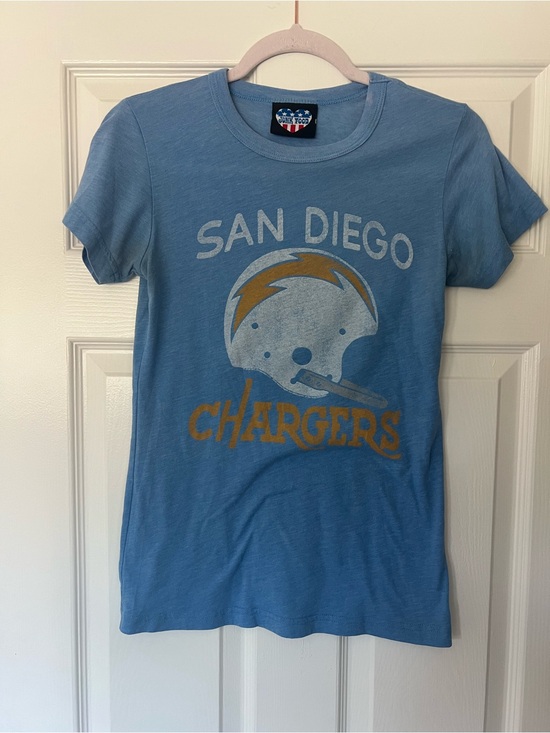 Junk Food Clothing Tops - NFL San Diego Chargers Tee in Light Blue